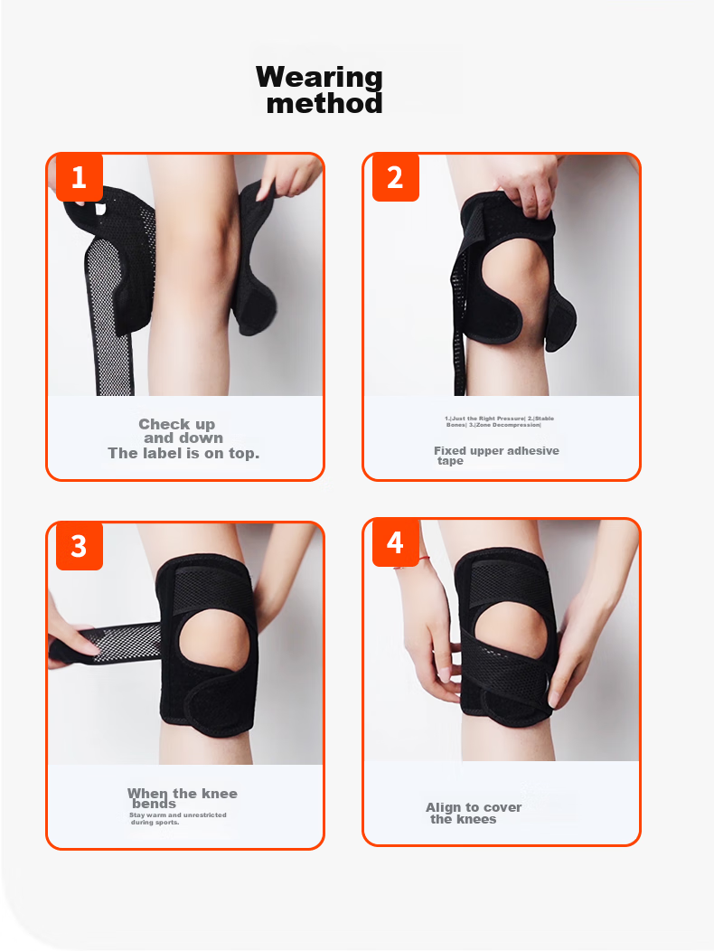 NAILEKESI N Sports Knee Brace for Meniscus Injury, Running Knee Support for Men And Women, Specialized Knee Joint Protection Brace for Knee Effusio 9