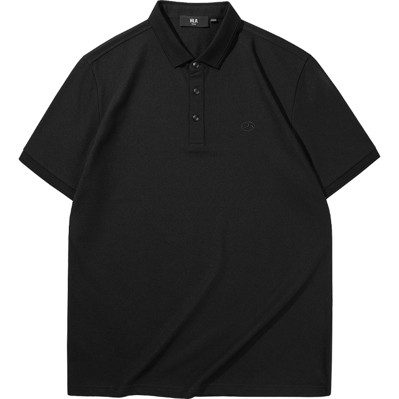 HLA Short-Sleeve Polo Shirt for Men, Shan Bu Zai Gao Series, Short-Sleeve for Men in Summer