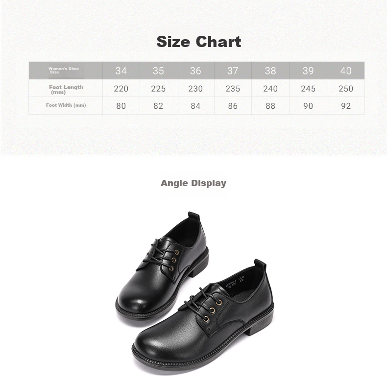 LAORENTOU Women's Single Shoes, Wedge Heel Leather Shoes, Women's Commuter Casual Shoes, Breathable Work Mom Shoes, LB12266, Black, Size 38 2
