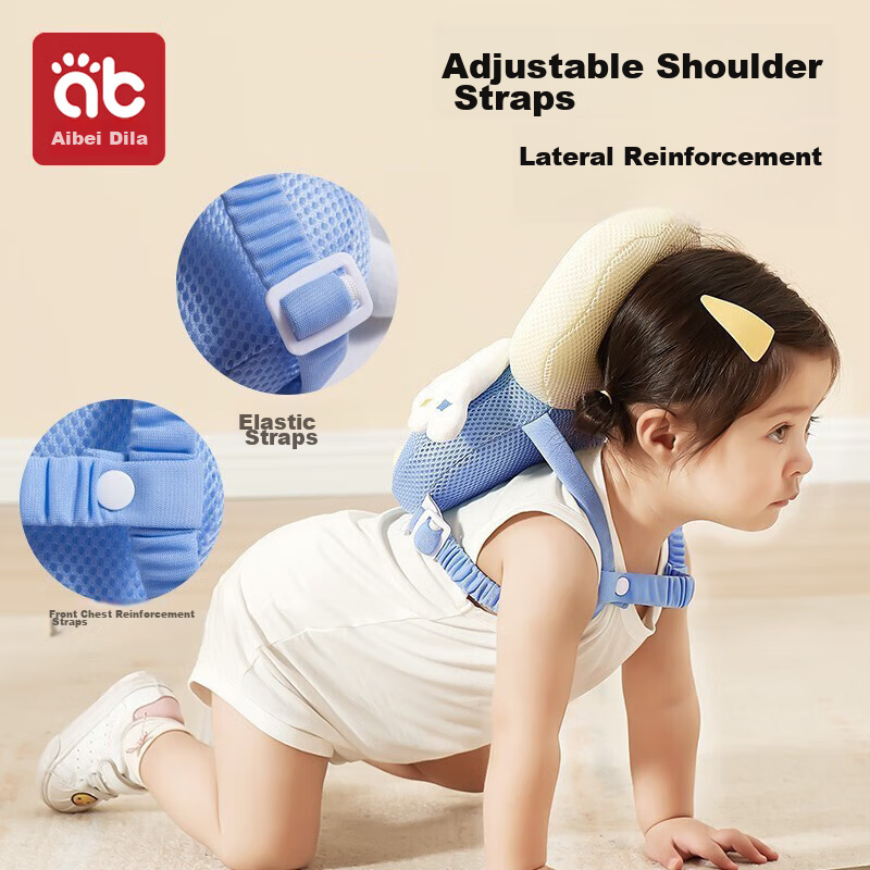 AIBEDILA Anti-Fall Pillow, Children's Walking Aid, Baby Fall Prevention Cap, Infant Head Protection, Toddler Anti-Collision Device, Squeeze And Call Bee Style