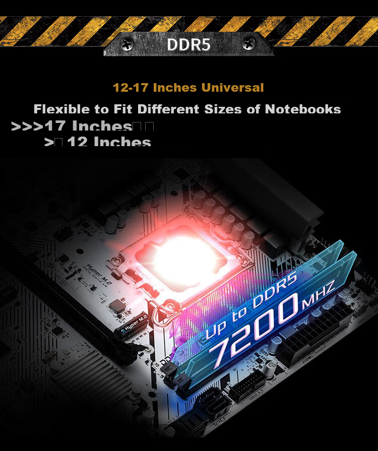 ASRock B760M-HDV/M.2 D5 Motherboard Supports CPU 12600KF/14490F/14400F (Intel B760/LGA 1700) 3