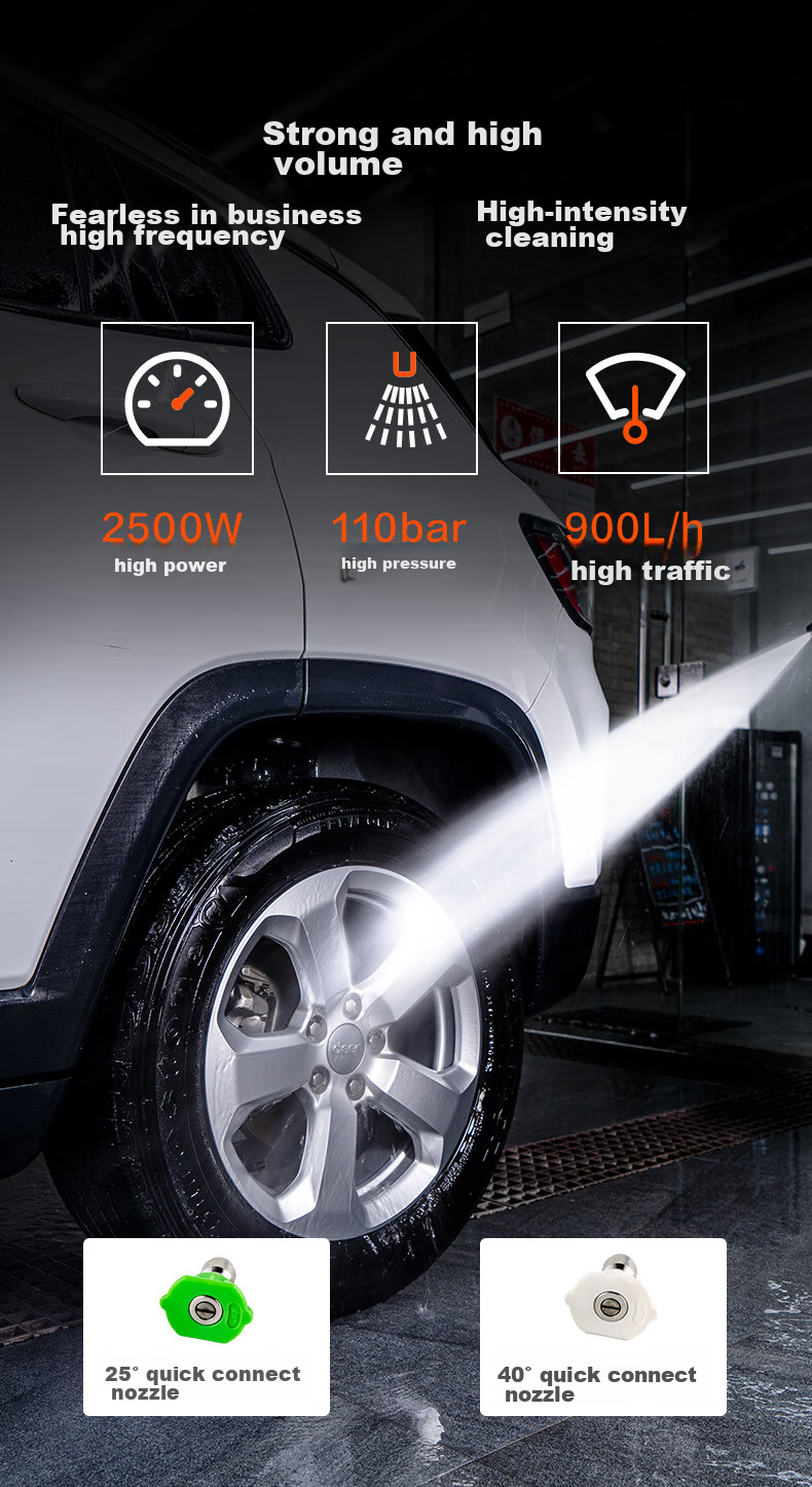 Yili High-Pressure Car Washer, 2500W Commercial Cleaning Machine, Car Washing Pump, Property Management Auto Wash High-Pressure Water Gun, 9022G 1