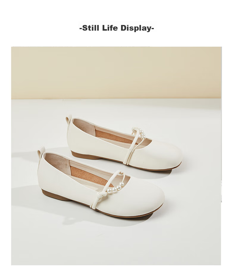 DAPHNE Fairy-Like Gentle Women's Flat Shoes with Soft Soles, Mary Jane Shoes, Evening Shoes for Women 4623101127 Yellow 35 19