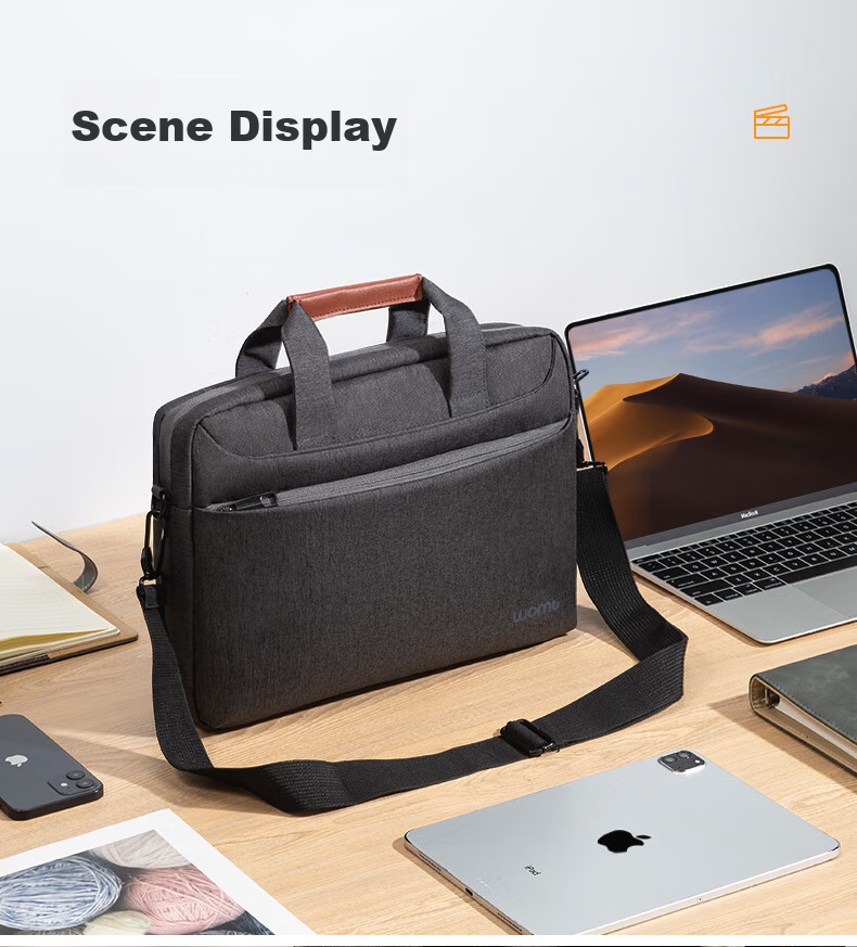 WOMT Large Capacity Laptop Bag for 15.6/16 Inch Notebooks, Handheld And Shoulder Strap, Suitable for Lenovo Legion, Mechanical Revolution, ASUS TUF Gaming, Dell G Series Gaming Laptops for Men And Wome 8