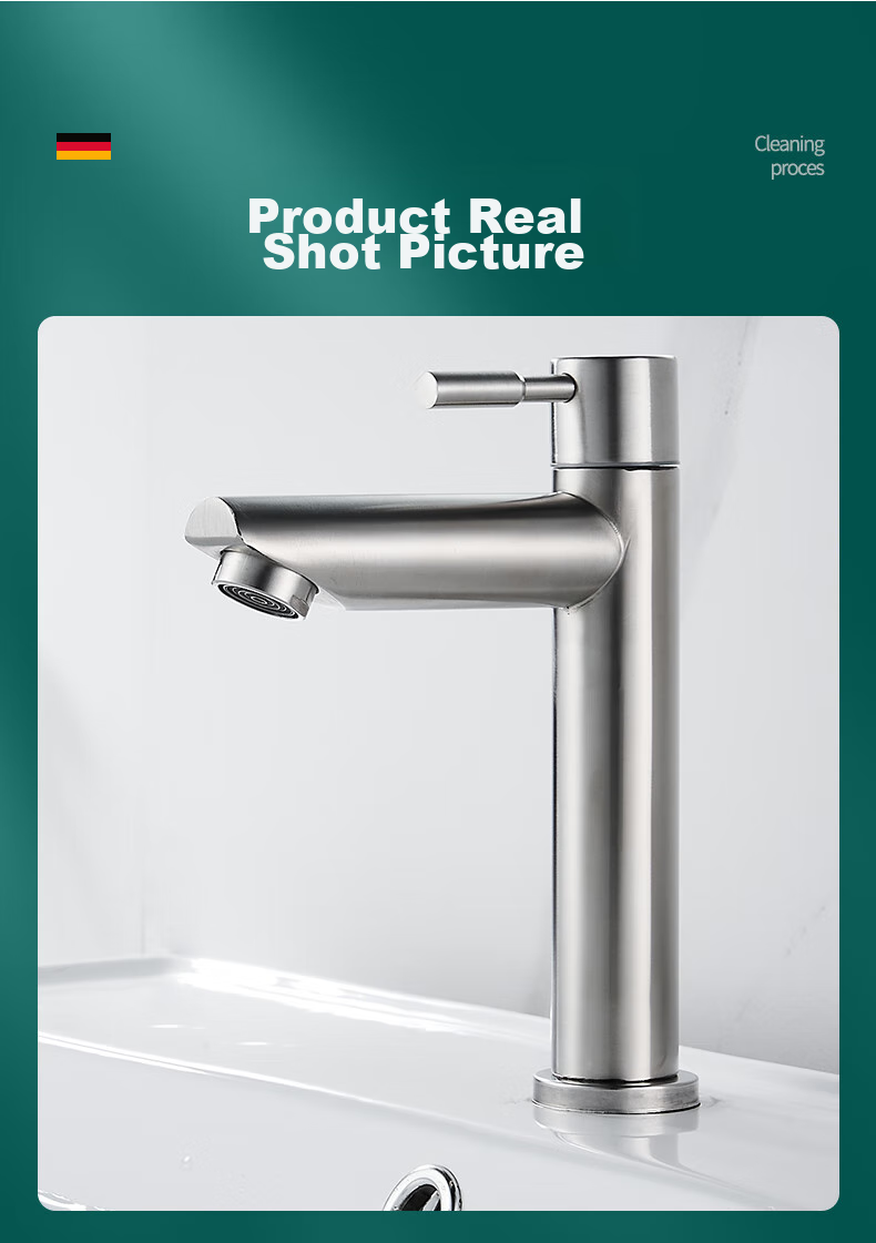 BSITN Above Counter Basin Faucet Hot and Cold Mixer Tap Bathroom Vanity Elevated Faucet BM001 17
