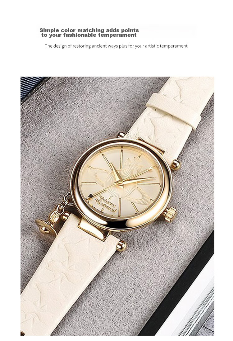 Vivienne Westwood Ladies' Watch, Small Gold Watch, Birthday Gift for Girlfriend, VV006WHWH 11