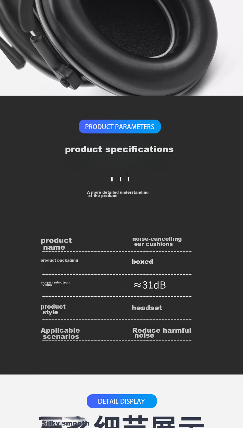 VIAN Soundproof Earplugs for Sleep, Dormitory, Factory, Professional Noise Reduction Device, Study Anti-Interference Headphones 10