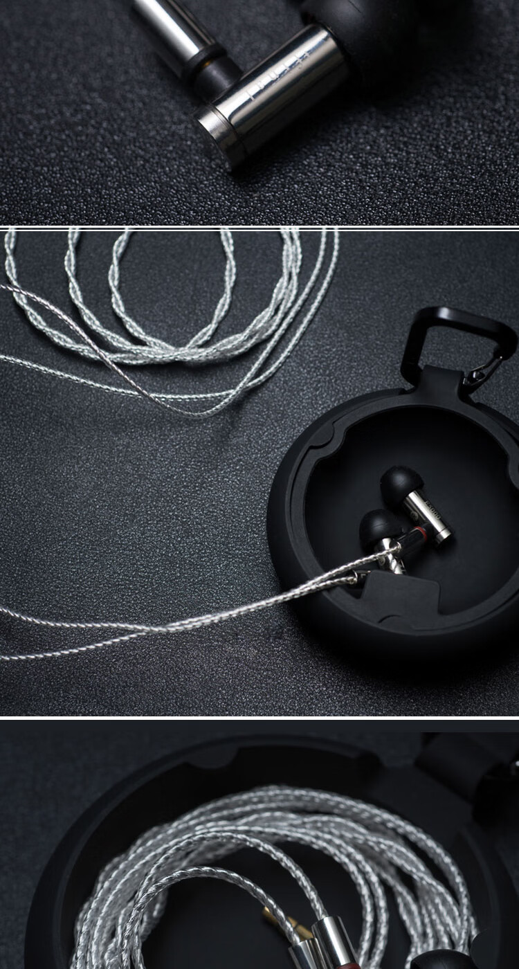 FINAL E5000 Dynamic In-Ear Headphones, Dynamic Earphones, HIFI Earphones, Replaceable Cable, Stainless Steel Shell, Silver Color 6