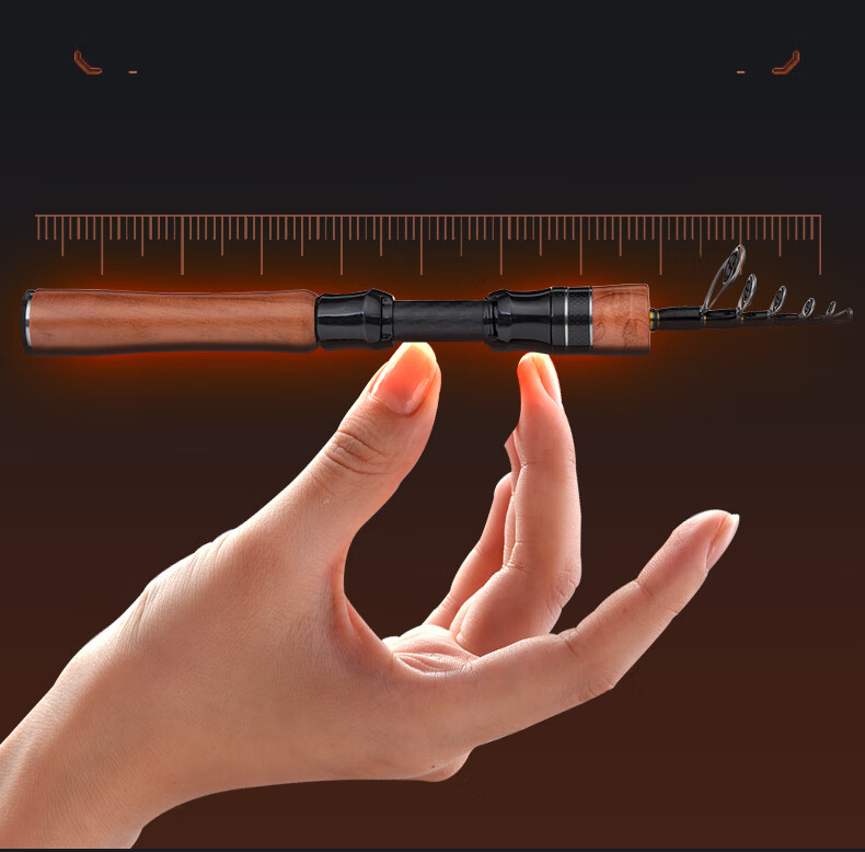 Weilianmeng 1.53m Jihu PRO Telescopic Lure Rod, Right-Hand Baitcasting Reel Set, Micro Lure Fishing Rod 7