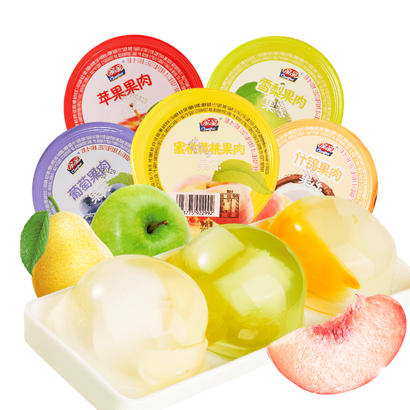 亲亲霸气大碗果肉果冻 200g*5杯  0脂肪 休闲食品  儿童零食大礼包