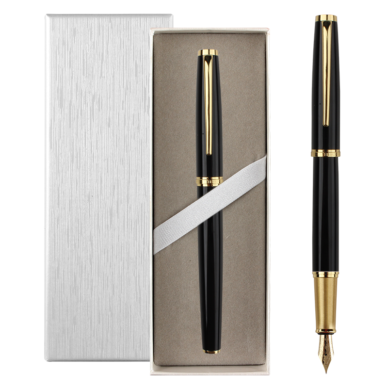 HERO Fountain Pen, Rongyao Series, Business Gift Daily Writing Pen for Men And Women Office Signature Pen, Black
