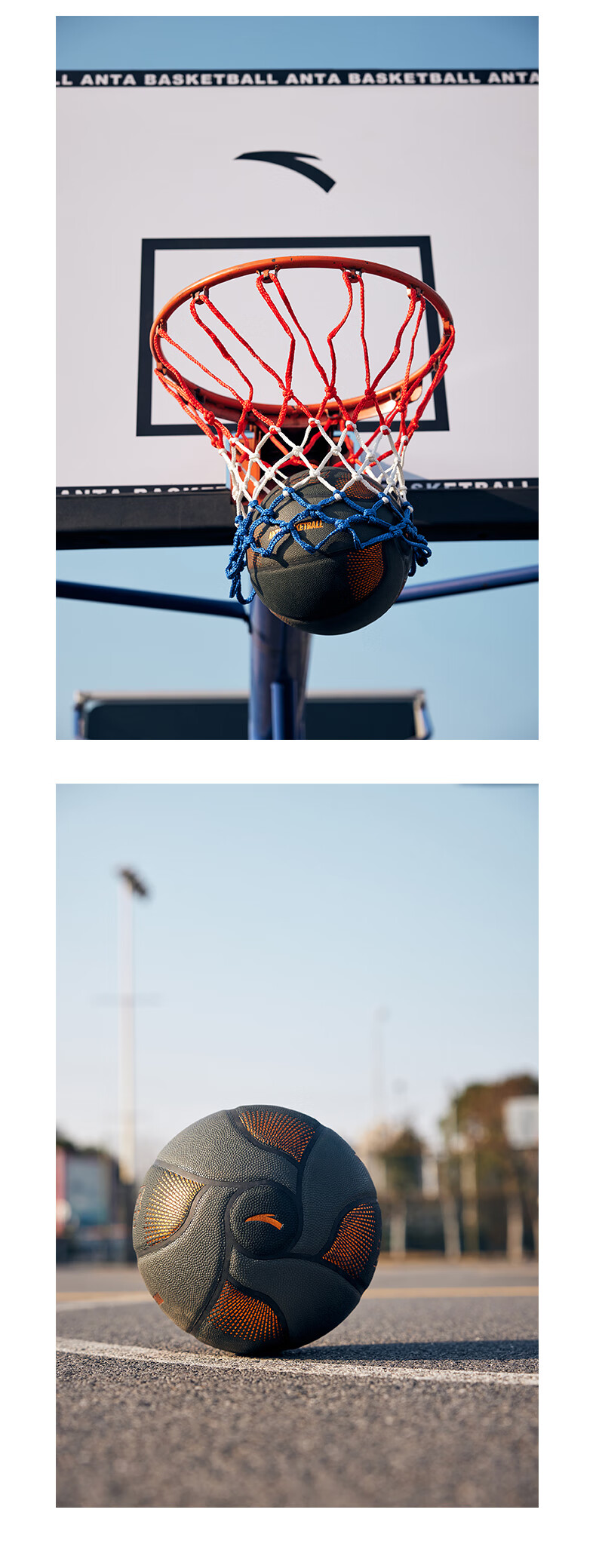 ANTA Lingdan No. 7 Adult Basketball, Indoor And Outdoor Use, Suitable for Cement Courts, Youth Student Training And Competition Ball 11