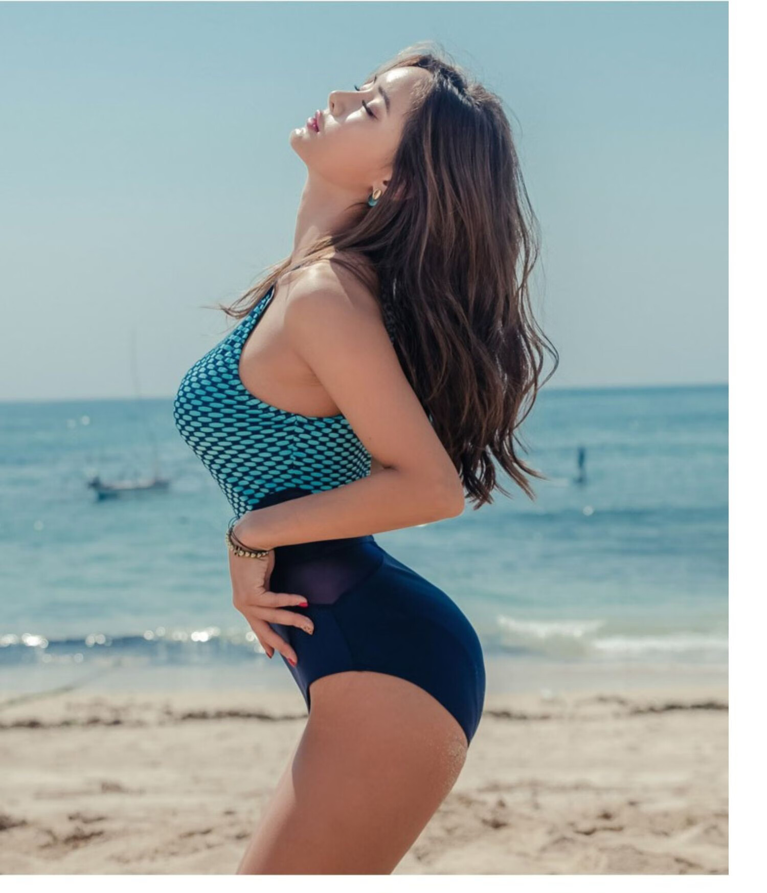 DK Swimsuit for Women, Sexy Slimming Tummy-Covering Conservative One-Piece Black And White Small Chest Push-Up Swimwear for Hot Springs 22