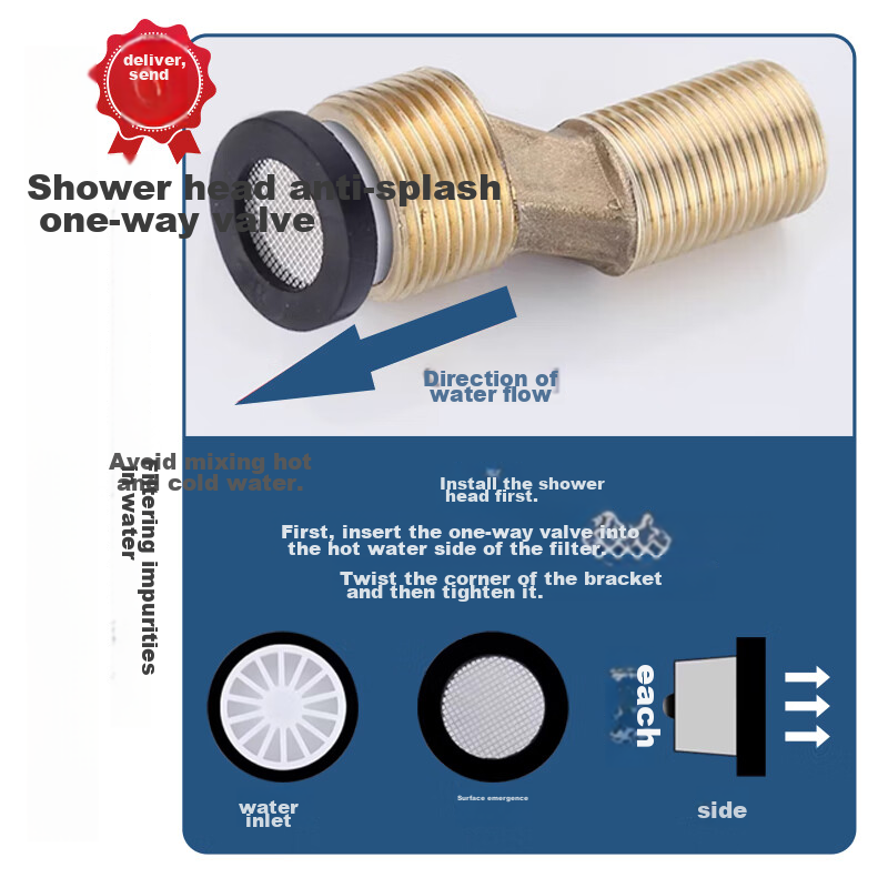 BSITN Shower Head Set, Bathroom Pressure-Increasing Shower Head Complete Set, Piano Key Bathroom Shower Head Gun, Gray B106