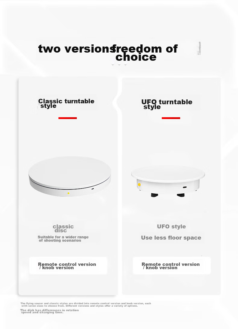 AMBITFUL Adjustable Speed Photography Shooting Electric Turntable Rotating Product Display Stand Small Jewelry Live Streaming Adjustable Speed Shooting Stand Model Automatic Photo-Taking Platform Base 3