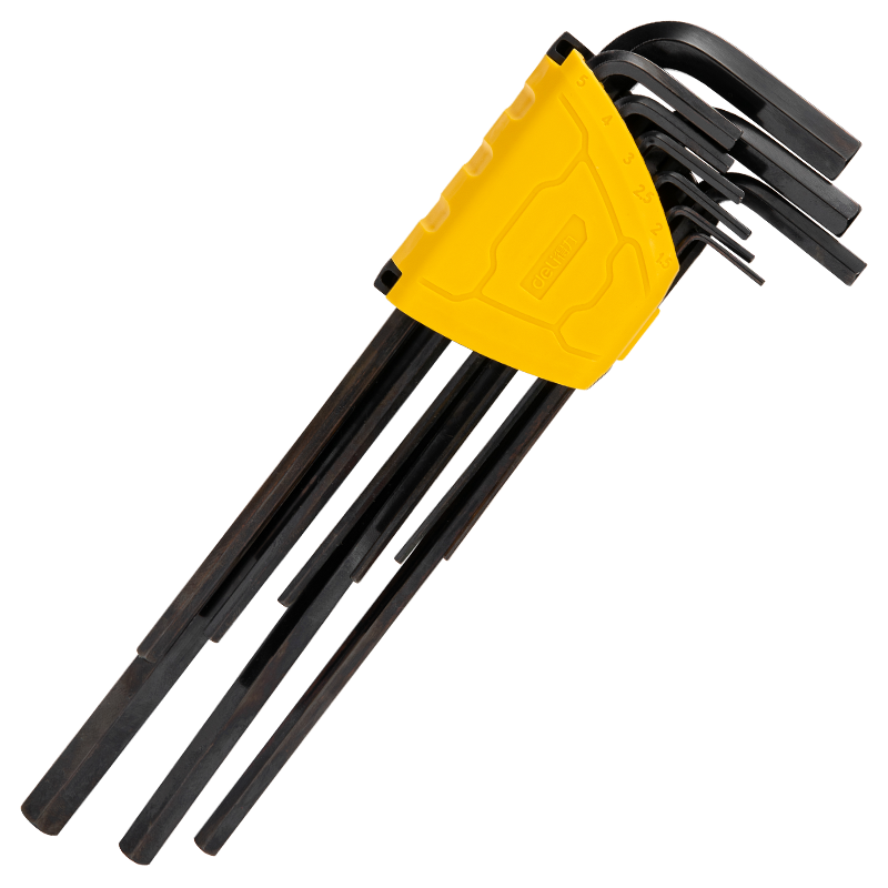 Deli Blackened Hexagonal Wrench Set, Hexagonal Combination Wrench Set, 9-Piece Set DL231309H