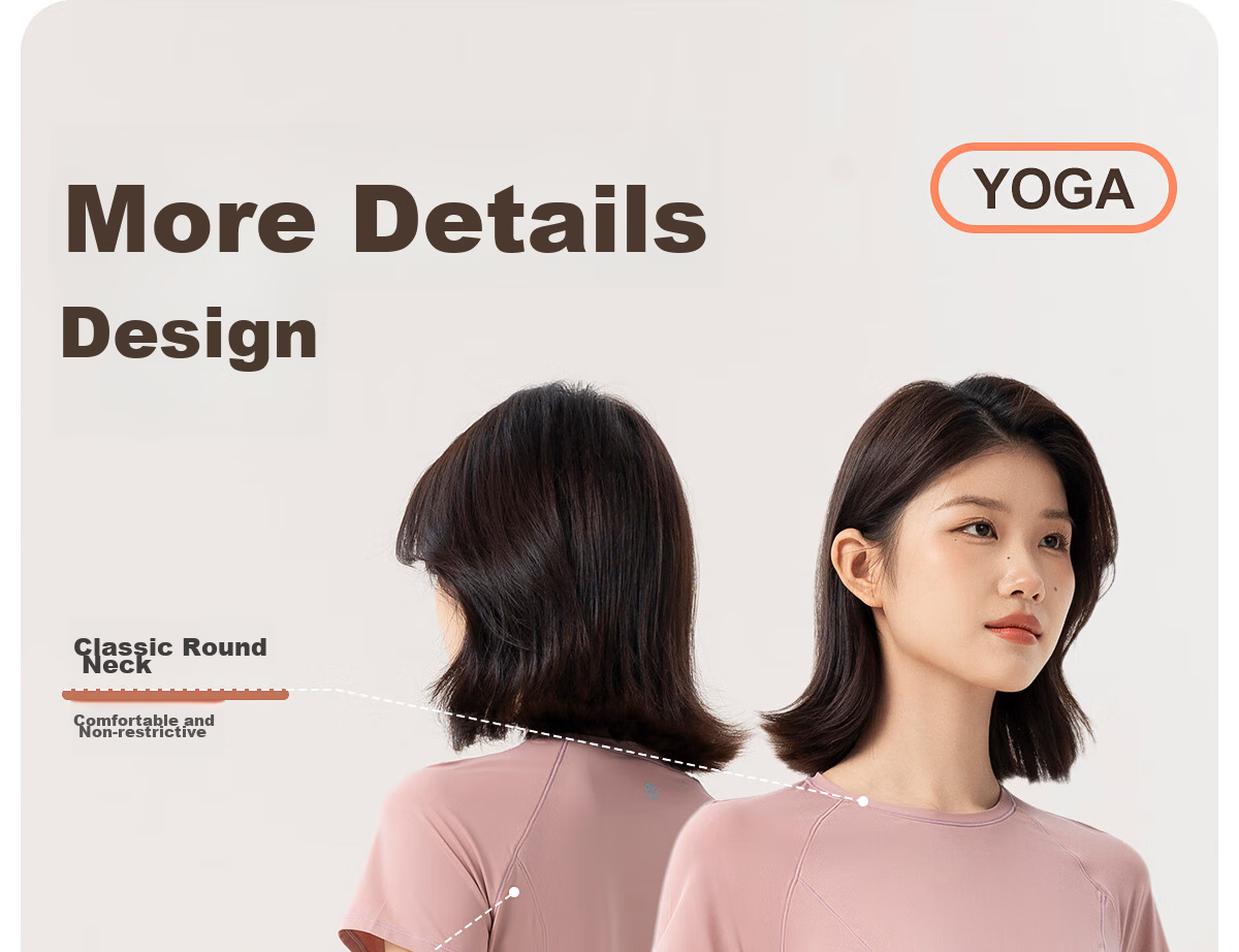361° Sports Fitness Yoga Top for Women, Spring And Summer Running Short-Sleeve T-Shirt, High-Quality Quick-Dry Yoga Wear 6