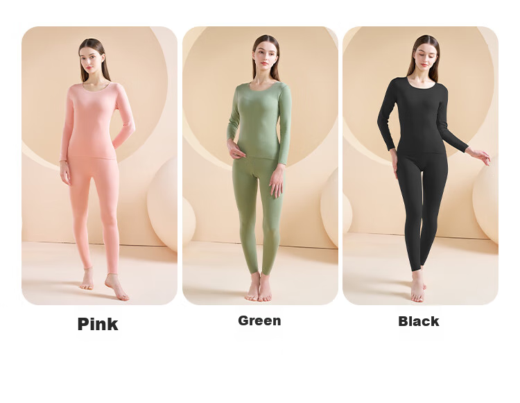 YUZHAOLIN Women's Thermal Underwear, Seamless Thin Style, Autumn And Winter Set, Autumn Top And Pants, Brushed Fleece, Slim Fit Base Layer Thermal Wear, German Velvet 23