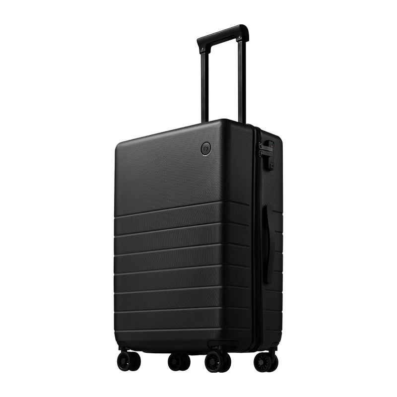 JD Original Borderless Luggage, 24-Inch Trolley Suitcase, Large Capacity PC Travel Case, Durable Black Suitcase for Students And Men And Women, JZ2558