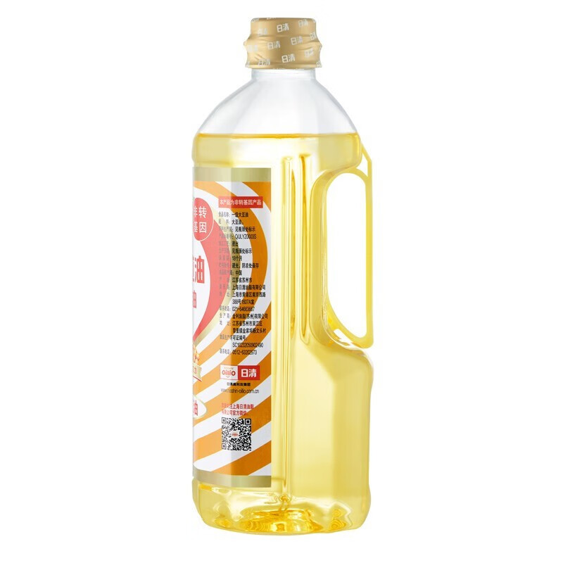 日清 食用油 色拉油一级大豆油1L 非转基因烘焙蛋糕油凉拌沙拉小瓶