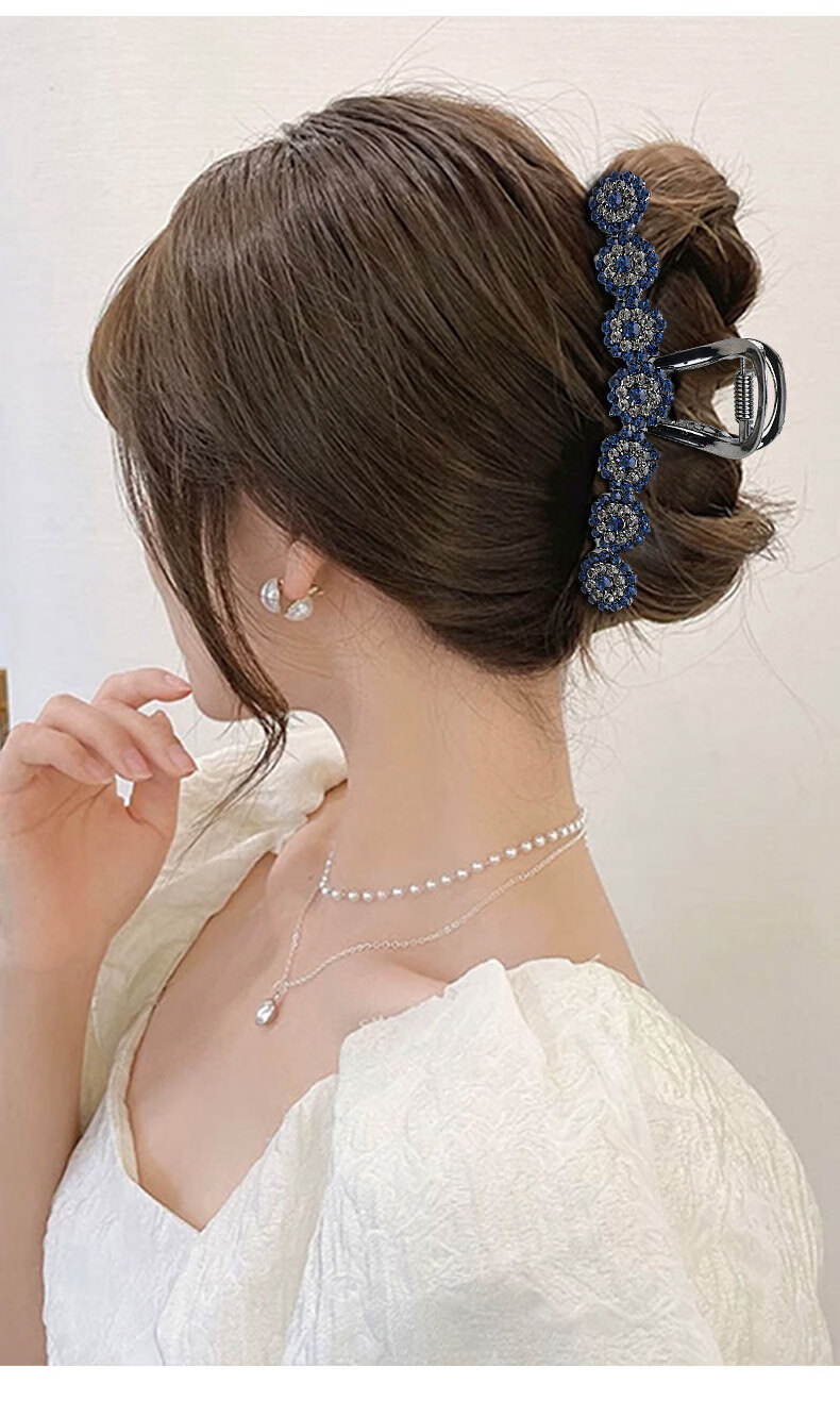 Gunei 2025 New Lightweight Tulle Bow Tassel Hair Clip for Women High Ponytail Versatile Fashion Shark Clip Hairpin New Year Gift 3