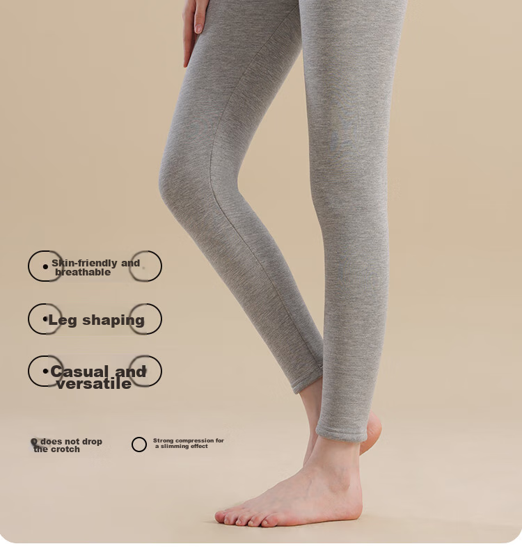 MiiOW Fleece-Lined Leggings for Women, New Style for Autumn And Winter 2026, Thick Warm Flat-Front Brushed Fleece-Lined Leggings for Outer Wear 14