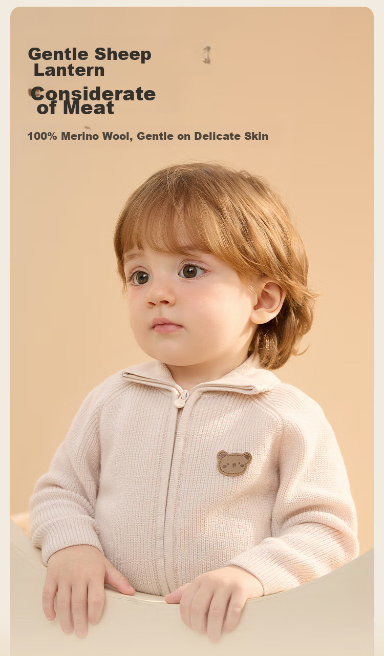 BALABALA Children's Clothing, Baby Sweater, Winter Undershirt for Kids, Infant Wool Sweater, Cardigan, Warm Knitted Cardigan for Boys And Girls 4