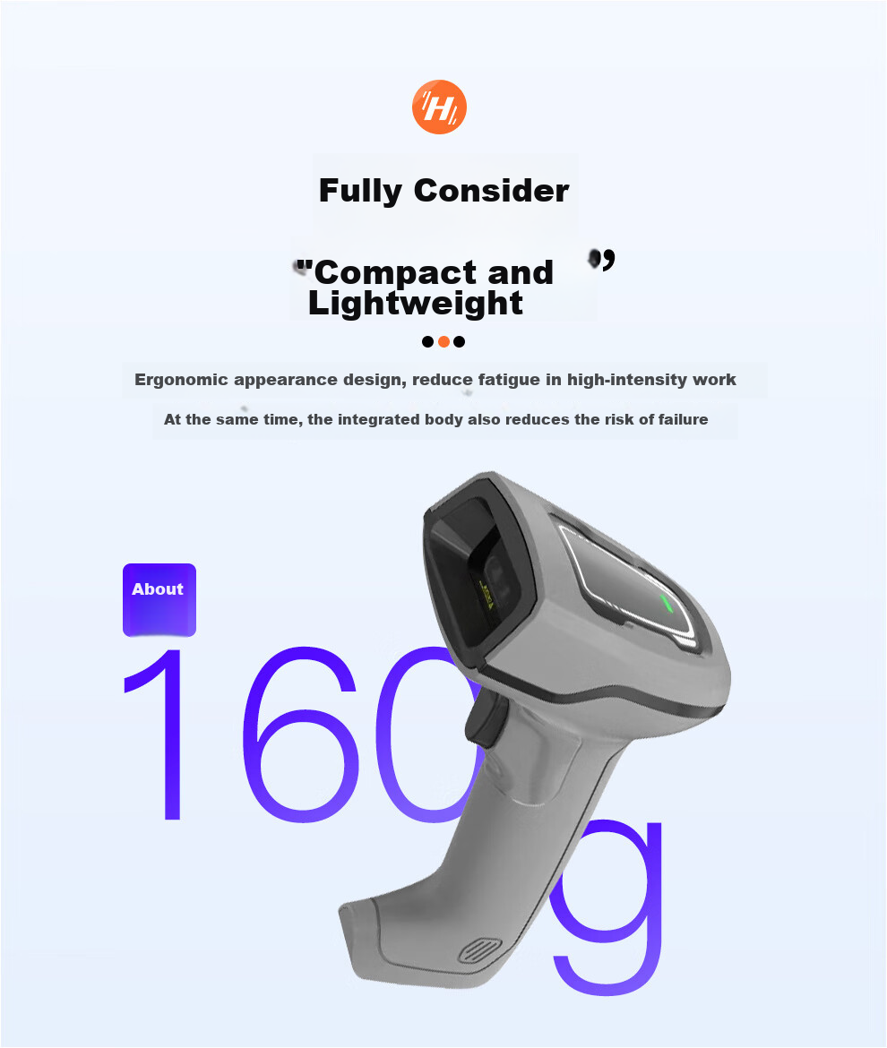 Haikangwei Shangkaiyiren Barcode Scanner, One-Dimensional And Two-Dimensional Code Scanner, Express Delivery, Supermarket Cashier, Logistics Warehouse, Pharmaceutical Traceability, High-Density Scanner MV-IDH3000B Series 9
