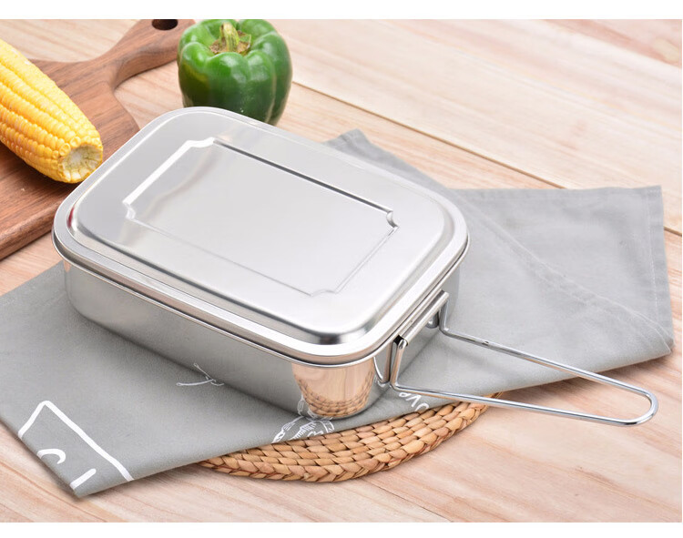 全适304不锈钢饭盒学生饭盒多用快餐盒 保温防烫便当盒汤饭盒 食堂