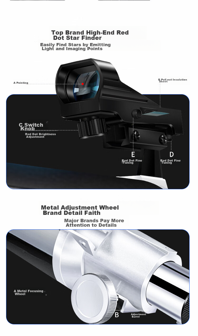 EXPLORE SCIENTIFIC 80EQ3 Astronomy Telescope Large Aperture Professional High-Definition High-Power Stargazing Kids Gift 21