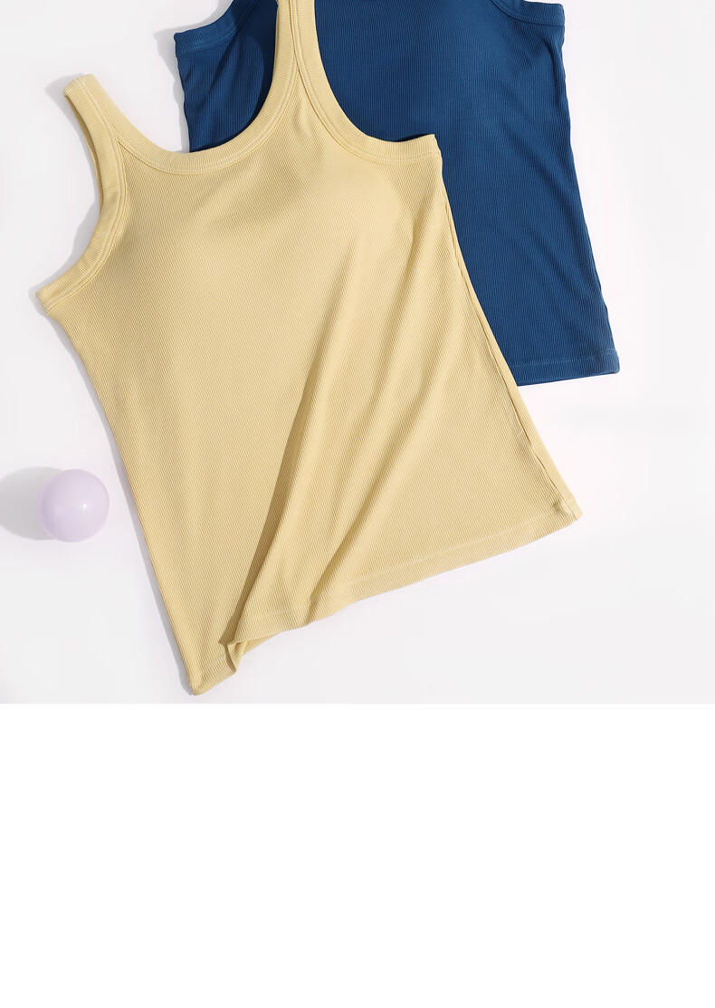 TINGE Modal Camisole Tank Top with Built-In Bra Pads for Women, Outer Wear Or Inner Layer, Gardenia White, Size S 17