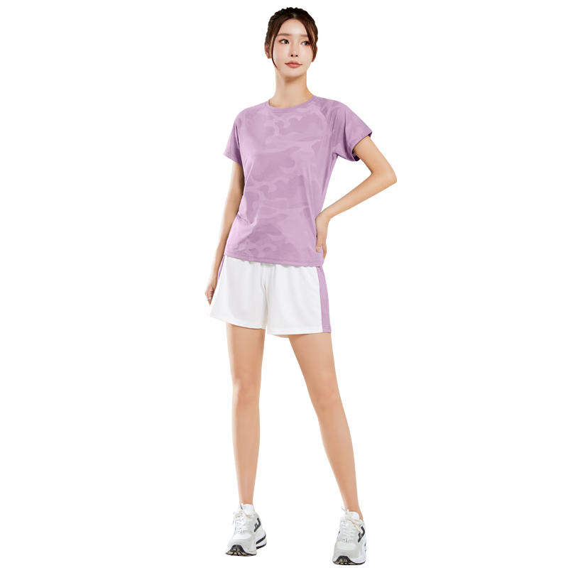 Fandimu Badminton Outfit for Women, Sports Running Yoga Tennis Fitness Wear, Breathable Comfortable Outdoor Training Hiking