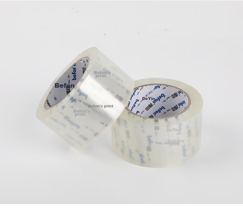 Befon Stationery, 60mm Box Sealer Packaging Tape Base, Transparent Tape Cutter, PP Material, Standard 60mm, Orange + Blue 1726 9