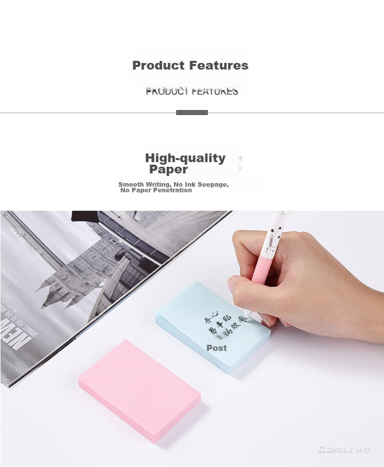 COMIX 12 Packs Sticky Notes/Notepads/Notebooks/Reminders (76x51mm), Random Colors, D5001 4