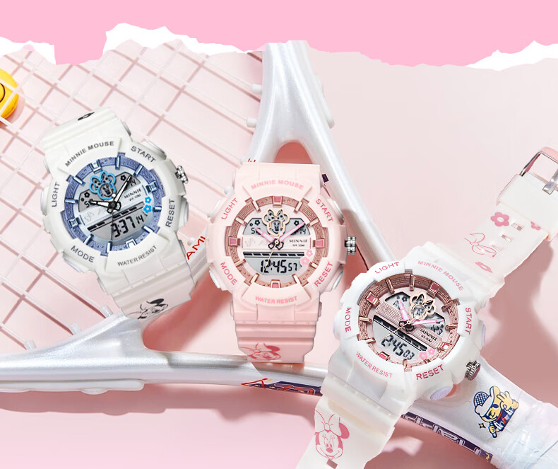 Disney Mickey Collaboration Sports Alarm Clock Digital Watch Waterproof Student Watch for Middle and High School Students Children's Birthday Gift 4