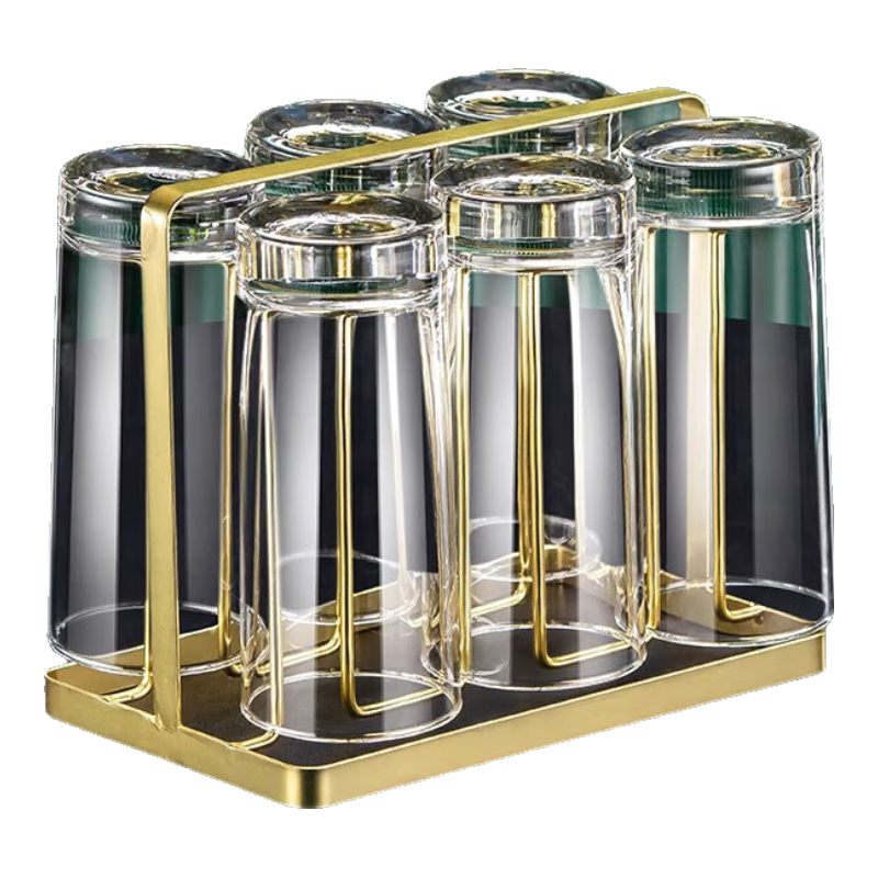 CRISTALGLASS Glass Cups for Home Use, Heat-Resistant Tea Mugs, Transparent Living Room Drinking Cups, Children's Water Glasses, Juice And Green Tea Cup Set