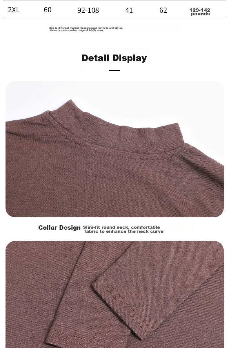 LangSha Spring And Autumn Modal Solid Color Low-Collar Base Shirt for Women, Slim-Fit Thin Inner Layer Long-Sleeve Slimming Stylish Top 13