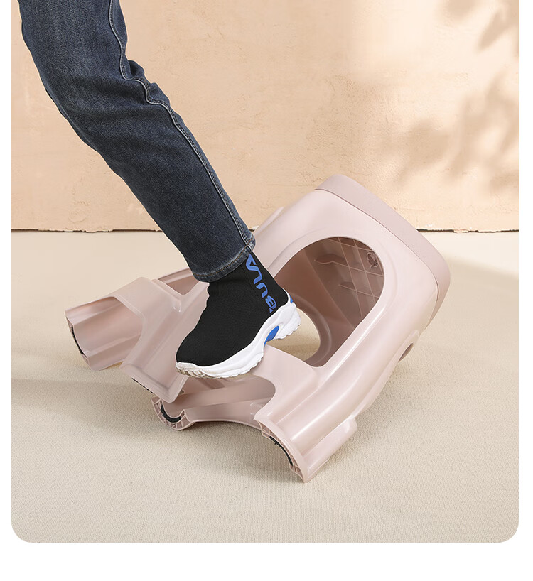 40,000 Kilometers [Set of 4] Household Plastic Stools Thickened Adult High Stools Simple Reinforced Durable Khaki Benches 6