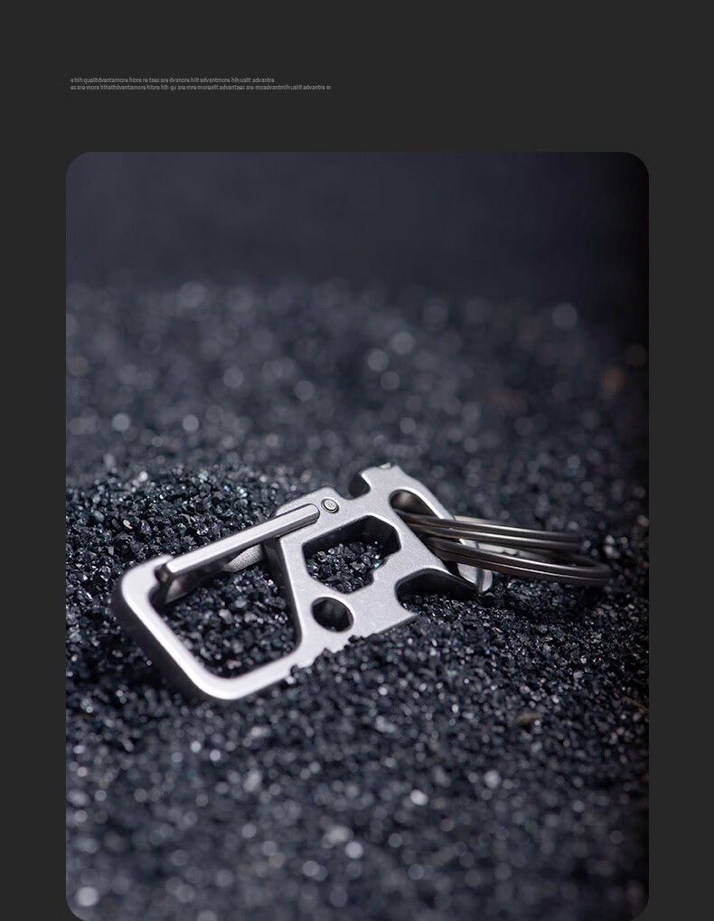 Laiben Titanium Alloy Car Keychain with Folding Knife for Men, Portable Multi-Functional Key Ring, Self-Defense Tool 12