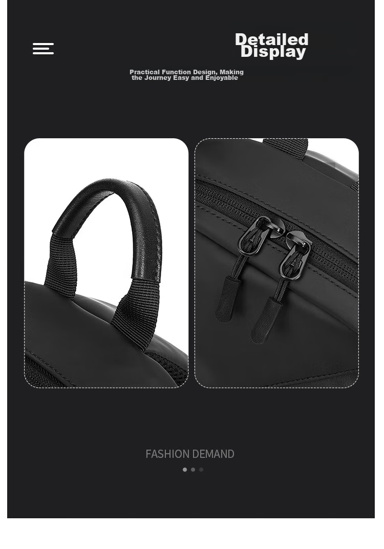 MARK FAIRWHALE High-End Crossbody Bag for Men, Shoulder Bag, Chest Bag, Motorcycle Riding Bag, Large Capacity Water-Resistant Commuter Satchel 18