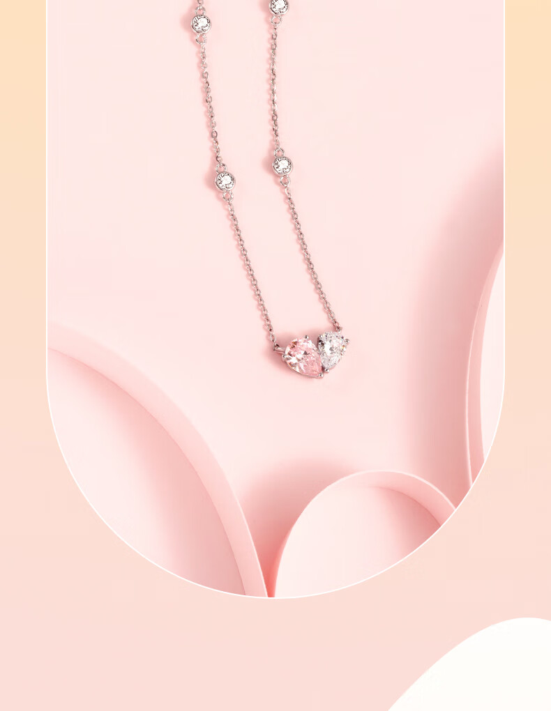 Fanci Silver Heart Pendant Necklace for Women, Elegant And Luxurious Birthday Gift for Friends 5