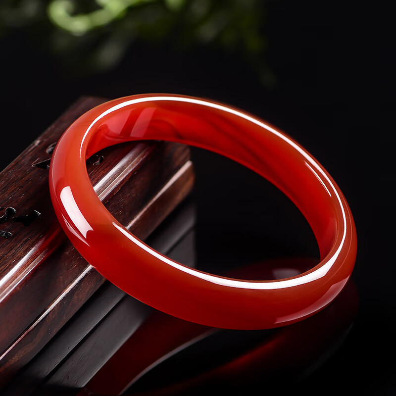 Istone Red Agate Bracelet, Medium-Sized Jili Wristband, New Chinese-Style Birthday Gift for Girlfriend