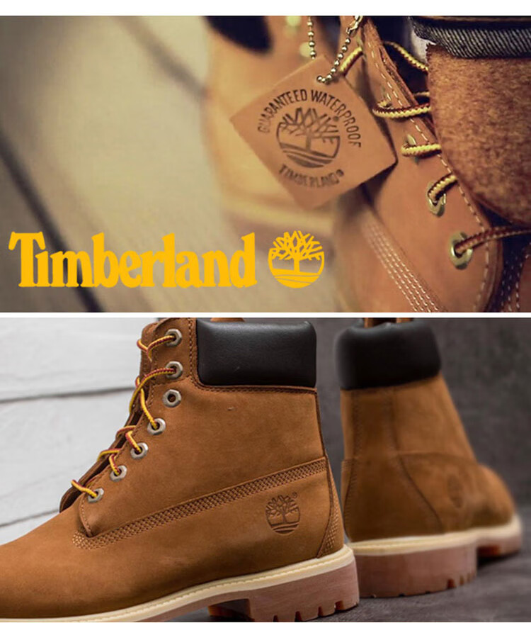 Timberland Men's Classic Waterproof Leather Outdoor Casual Yellow Boots 10061 Wheat Color Size 10/44 6