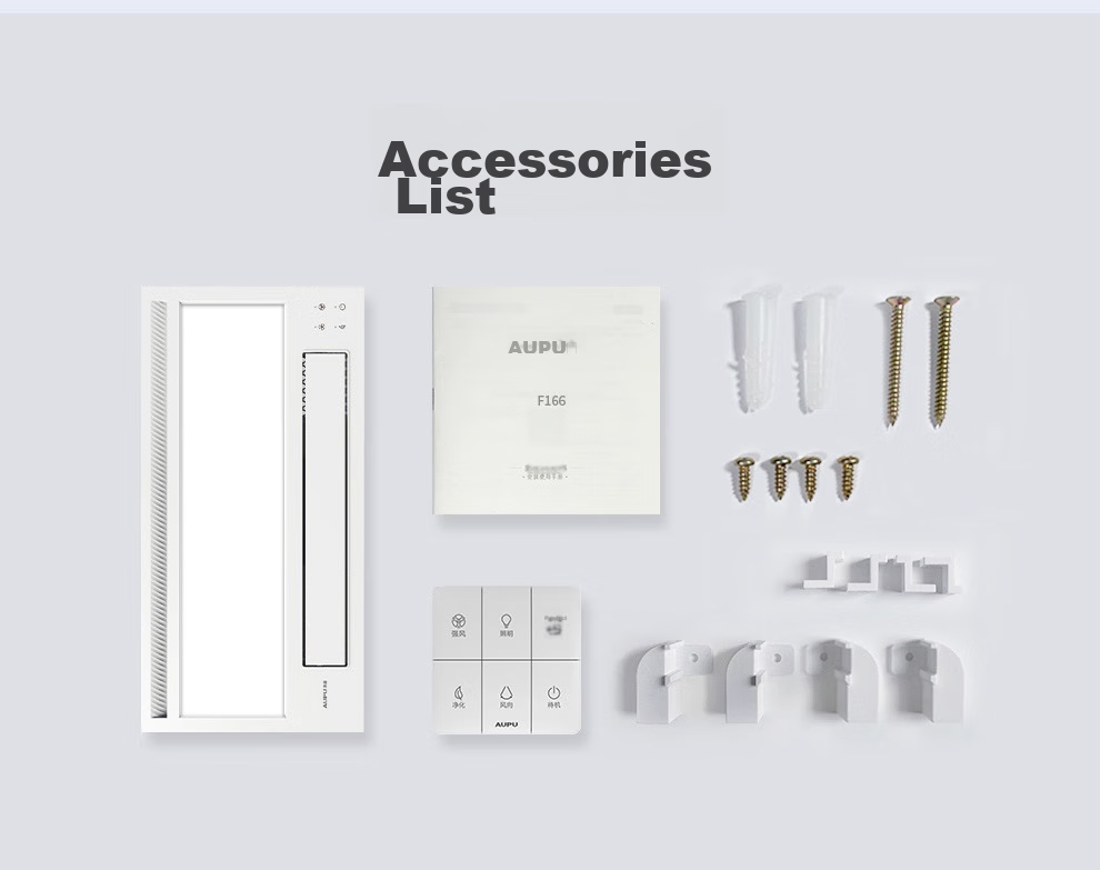 AUPU G Series Remote Control Cooling Fan for Kitchen, Integrated Lighting And Cooling, Plasma Purification F166 6