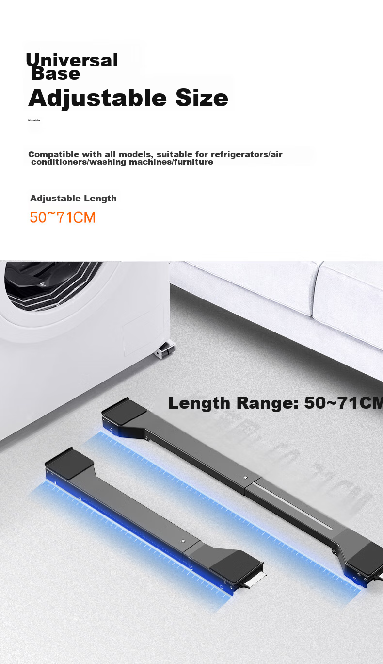Beishi Washing Machine Base, Universal Foot Pads for Washing Machines, Impellers, Drum Washing Machines, Refrigerators, Compatible with Haier, Xiaotianyan, Midea, Siemens And Other Brands, Shock-Absorbing Brackets 5
