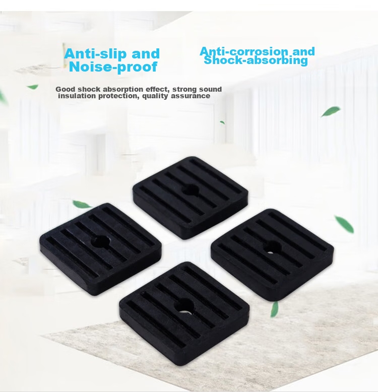 Beishi Air Conditioner Outdoor Unit Shock-Absorbing Pad, Air Conditioner Bracket Base Anti-Vibration Foot Pad, Outdoor Unit Heightening Shock-Absorbing Rubber Pad Suitable for Gree, Midea, Haier, Kelong 1P-5P 5