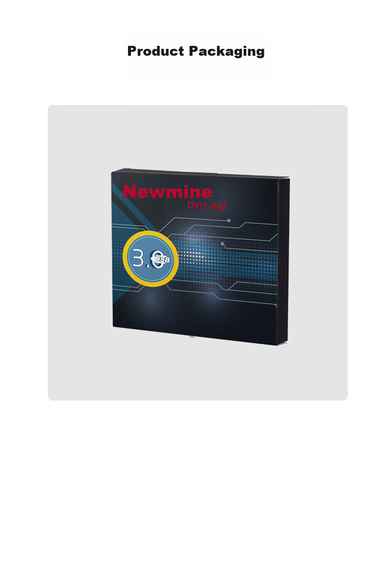 Newmine DRW-811 USB External Optical Drive, 8x Speed, External DVD Burner, Portable Optical Drive, External Optical Drive 17