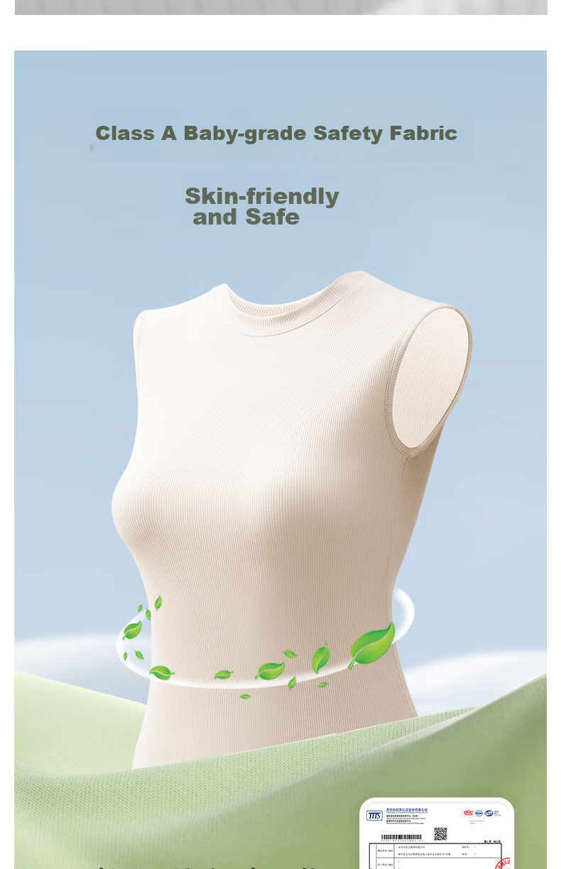 MONTAGUT Modal Cotton Tank Top for Women, Suit Inner Wear Camisole Bra, Wide Shoulder Sleeveless Top, Ribbed Thin Undershirt for Summer 16