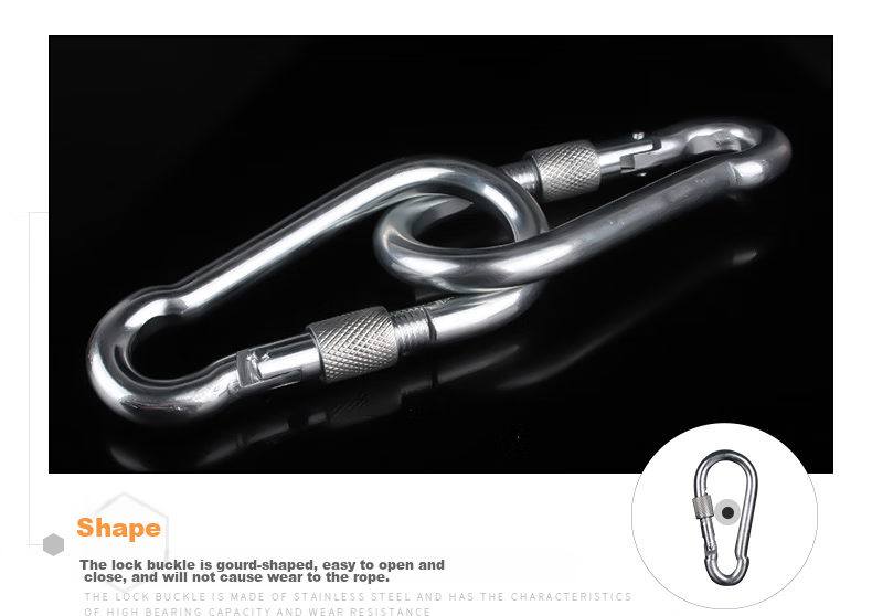 Golmud Safety Hook Carabiner, Main Lock for Dog Leash And Key, GM901 Spring Clip 7cm * 2 Pieces 10