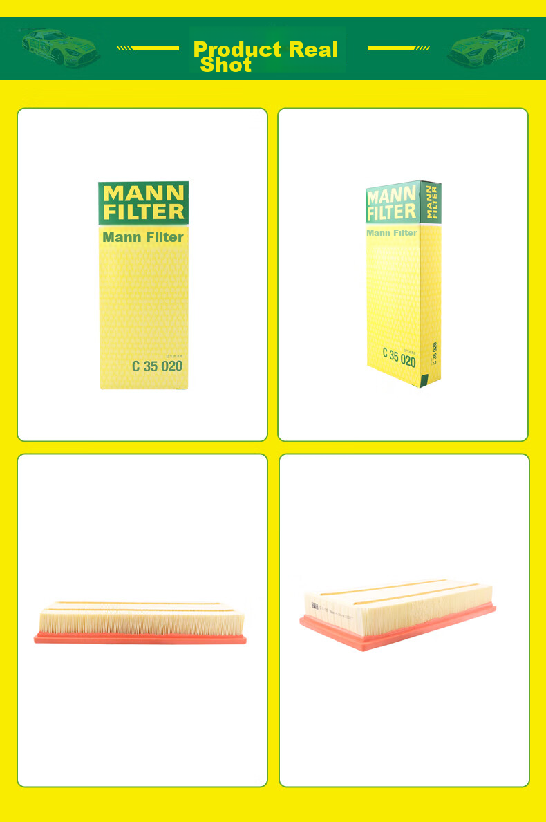 MANNFILTER Air Filter Element C35020 for Peugeot 508L/4008/408/5008, Citroen Tianyi C5 C6 9